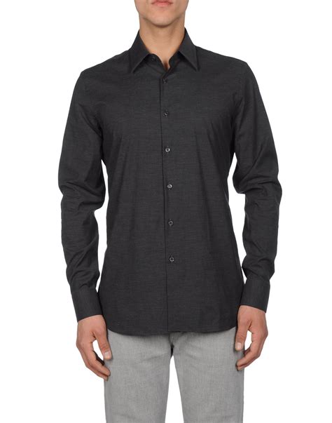 cost of mens prada shirts|Prada long sleeve shirt.